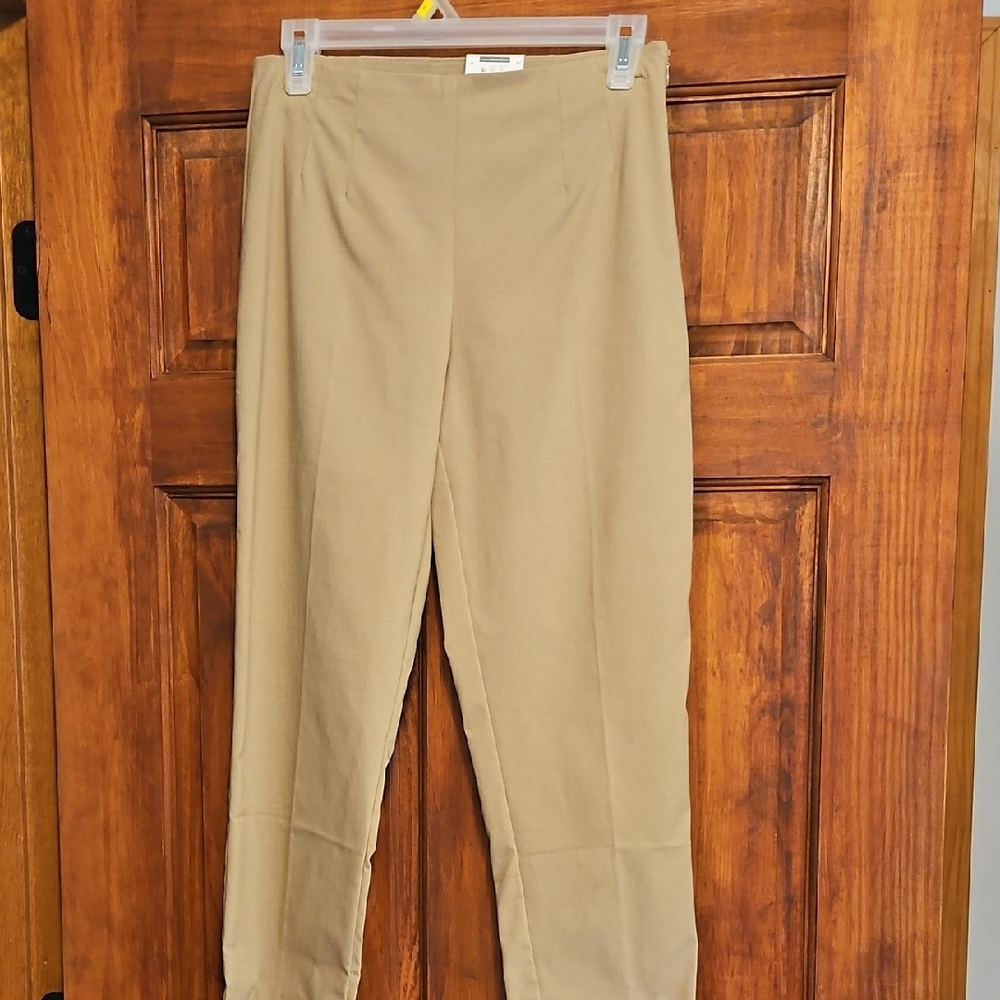 Time and Tru Tan Straight Leg Women's Pants